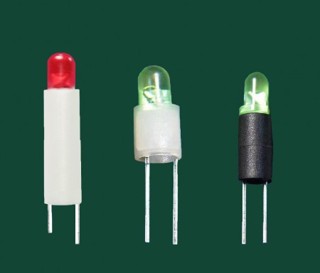 Ø3, Ø5 2 pin Cylinder LED Holder
